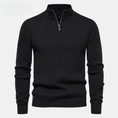 Premium Pull à Col Zippé pour Homme