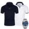 Bleu Marine + Blanc